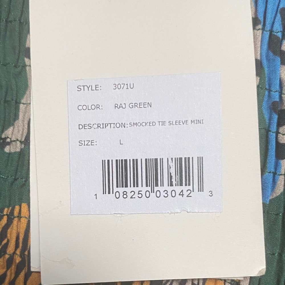 Oliphant Green Tiger Print Dress - Picture 6 of 7
